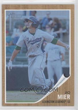 2011 Topps Heritage Minor League Edition - [Base] - Blue Tint #171 - Jio Mier /620