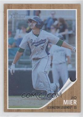 2011 Topps Heritage Minor League Edition - [Base] - Blue Tint #171 - Jio Mier /620