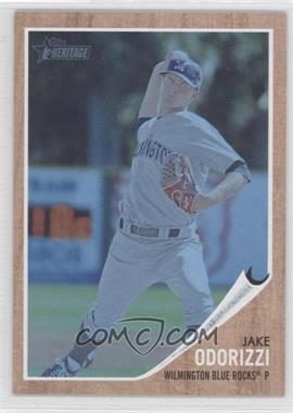 2011 Topps Heritage Minor League Edition - [Base] - Blue Tint #177 - Jake Odorizzi /620