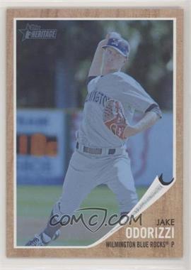 2011 Topps Heritage Minor League Edition - [Base] - Blue Tint #177 - Jake Odorizzi /620