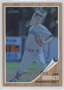 2011 Topps Heritage Minor League Edition - [Base] - Blue Tint #177 - Jake Odorizzi /620