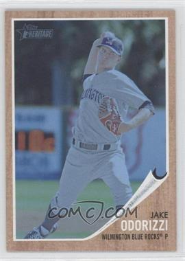 2011 Topps Heritage Minor League Edition - [Base] - Blue Tint #177 - Jake Odorizzi /620