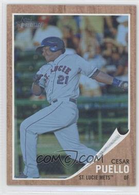 2011 Topps Heritage Minor League Edition - [Base] - Blue Tint #190 - Cesar Puello /620