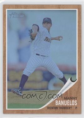 2011 Topps Heritage Minor League Edition - [Base] - Blue Tint #4 - Manny Banuelos /620