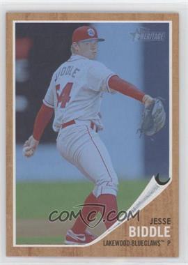 2011 Topps Heritage Minor League Edition - [Base] - Blue Tint #65 - Jesse Biddle /620