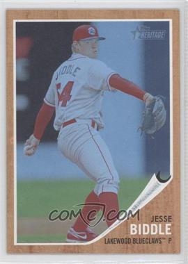 2011 Topps Heritage Minor League Edition - [Base] - Blue Tint #65 - Jesse Biddle /620