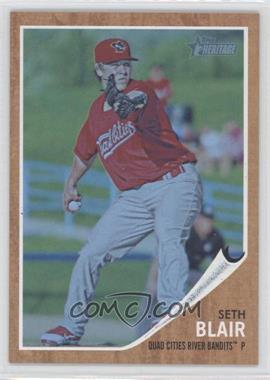 2011 Topps Heritage Minor League Edition - [Base] - Blue Tint #66 - Seth Blair /620