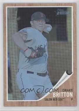 2011 Topps Heritage Minor League Edition - [Base] - Blue Tint #68 - Drake Britton /620