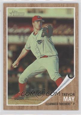 2011 Topps Heritage Minor League Edition - [Base] - Green Tint #168 - Trevor May /620