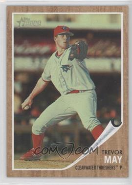 2011 Topps Heritage Minor League Edition - [Base] - Green Tint #168 - Trevor May /620