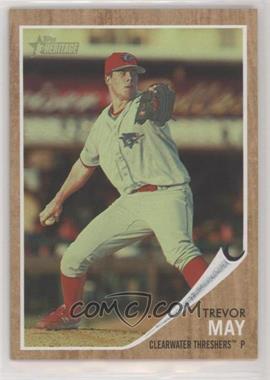 2011 Topps Heritage Minor League Edition - [Base] - Green Tint #168 - Trevor May /620