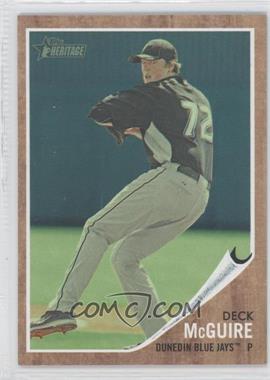 2011 Topps Heritage Minor League Edition - [Base] - Green Tint #169 - Deck McGuire /620