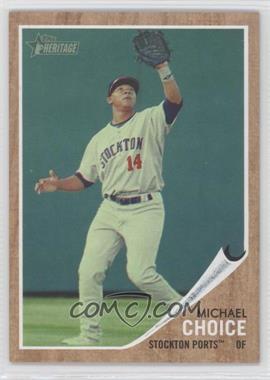 2011 Topps Heritage Minor League Edition - [Base] - Green Tint #7 - Michael Choice /620