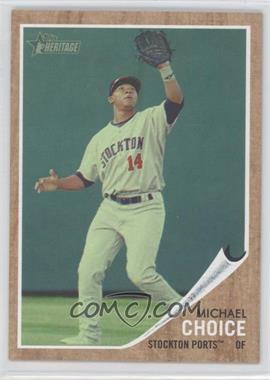 2011 Topps Heritage Minor League Edition - [Base] - Green Tint #7 - Michael Choice /620