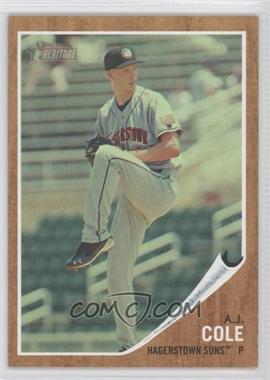 2011 Topps Heritage Minor League Edition - [Base] - Green Tint #84 - A.J. Cole /620