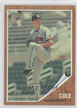 2011 Topps Heritage Minor League Edition - [Base] - Green Tint #84 - A.J. Cole /620