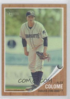 2011 Topps Heritage Minor League Edition - [Base] - Green Tint #85 - Alex Colome /620