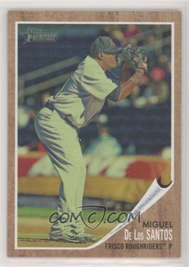 2011 Topps Heritage Minor League Edition - [Base] - Green Tint #99 - Miguel De Los Santos /620