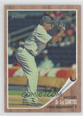 2011 Topps Heritage Minor League Edition - [Base] - Green Tint #99 - Miguel De Los Santos /620