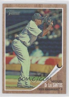 2011 Topps Heritage Minor League Edition - [Base] - Green Tint #99 - Miguel De Los Santos /620