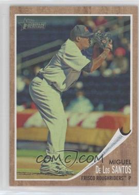 2011 Topps Heritage Minor League Edition - [Base] - Green Tint #99 - Miguel De Los Santos /620