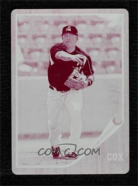 2011 Topps Heritage Minor League Edition - [Base] - Printing Plate Magenta #8 - Zack Cox /1