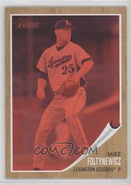 2011 Topps Heritage Minor League Edition - [Base] - Red Tint #113 - Mike Foltynewicz /620