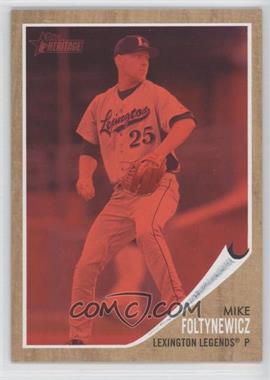 2011 Topps Heritage Minor League Edition - [Base] - Red Tint #113 - Mike Foltynewicz /620