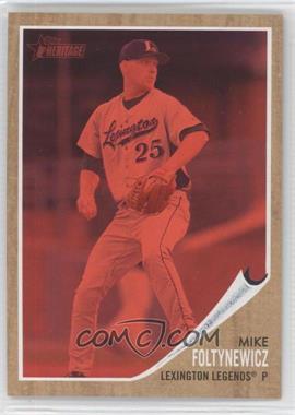 2011 Topps Heritage Minor League Edition - [Base] - Red Tint #113 - Mike Foltynewicz /620