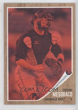2011 Topps Heritage Minor League Edition - [Base] - Red Tint #27 - Devin Mesoraco /620