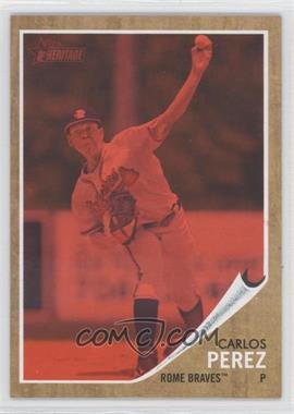 2011 Topps Heritage Minor League Edition - [Base] - Red Tint #33 - Carlos Perez /620