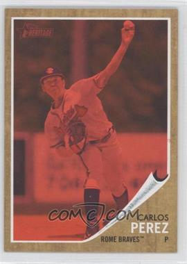 2011 Topps Heritage Minor League Edition - [Base] - Red Tint #33 - Carlos Perez /620