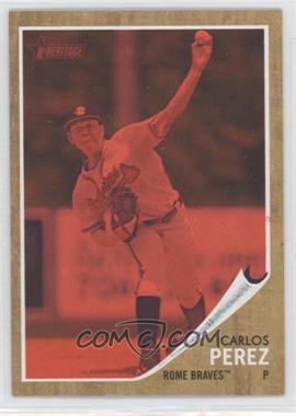 2011 Topps Heritage Minor League Edition - [Base] - Red Tint #33 - Carlos Perez /620