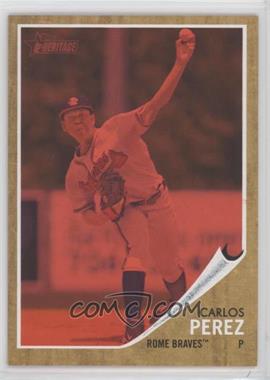 2011 Topps Heritage Minor League Edition - [Base] - Red Tint #33 - Carlos Perez /620