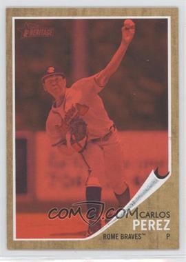 2011 Topps Heritage Minor League Edition - [Base] - Red Tint #33 - Carlos Perez /620