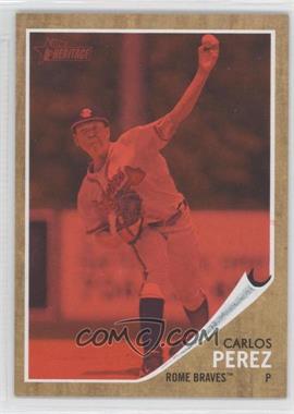 2011 Topps Heritage Minor League Edition - [Base] - Red Tint #33 - Carlos Perez /620