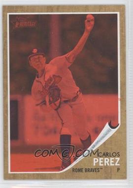 2011 Topps Heritage Minor League Edition - [Base] - Red Tint #33 - Carlos Perez /620