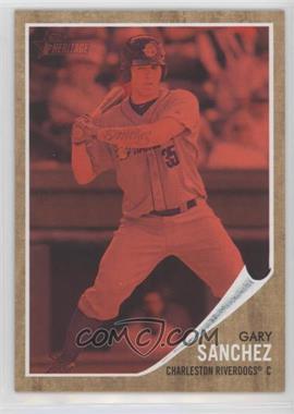 2011 Topps Heritage Minor League Edition - [Base] - Red Tint #39 - Gary Sanchez /620