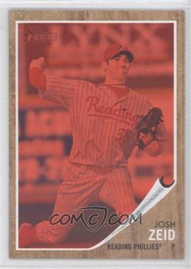 2011 Topps Heritage Minor League Edition - [Base] - Red Tint #50 - Josh Zeid /620