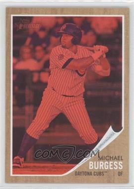 2011 Topps Heritage Minor League Edition - [Base] - Red Tint #73 - Michael Burgess /620