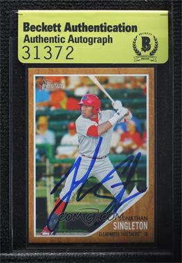 2011 Topps Heritage Minor League Edition - [Base] #154 - Jonathan Singleton [BAS Authentic]