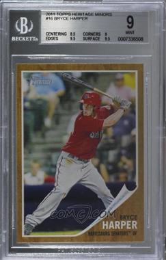 2011 Topps Heritage Minor League Edition - [Base] #16 - Bryce Harper [BGS 9 MINT]