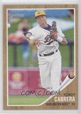 2011 Topps Heritage Minor League Edition - [Base] #162 - Yordy Cabrera