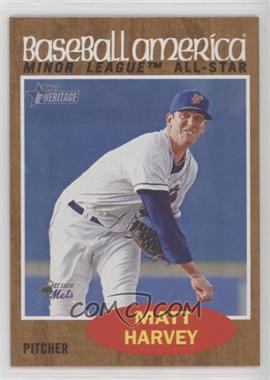 2011 Topps Heritage Minor League Edition - [Base] #249 - Short Print - Baseball America Minor League All-Star - Matt Harvey