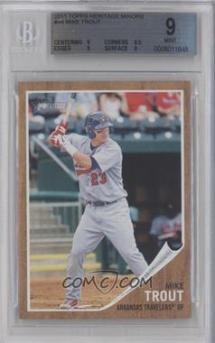 2011 Topps Heritage Minor League Edition - [Base] #44 - Mike Trout [BGS 9 MINT]