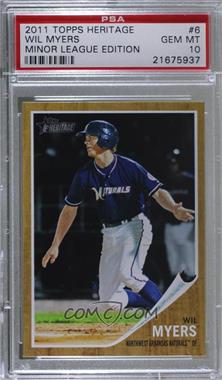 2011 Topps Heritage Minor League Edition - [Base] #6 - Wil Myers [PSA 10 GEM MT]