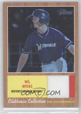 2011 Topps Heritage Minor League Edition - Clubhouse Collection Relics - Blue Tint #CCR-WM - Wil Myers /199