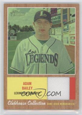 2011 Topps Heritage Minor League Edition - Clubhouse Collection Relics - Green Tint #CCR-AB - Adam Bailey /50