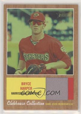 2011 Topps Heritage Minor League Edition - Clubhouse Collection Relics - Green Tint #CCR-BH - Bryce Harper /50