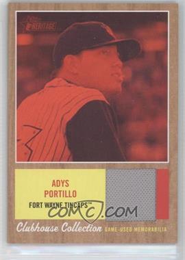 2011 Topps Heritage Minor League Edition - Clubhouse Collection Relics - Red Tint #CCR-AP - Adys Portillo /99